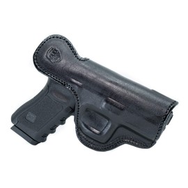 Maxx Carry IWB Leather Gun Holster for Beretta PX4 Storm Compact 9mm / 40ACP | S&W M&P M2.0 Compact 3.6 inch, M&P Shield M2.0 4 inch | Taurus TX22 LR, Black, Right Hand Draw