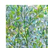 Qianly Privacy Window Film Static Cling Leaf Rainbow Sticker Decorative
