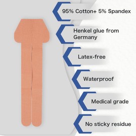 Zancony Pre-Cut Kinesiology Tape for Calf and Ankle Incredible Support for Athletic Sports Relaxing The Tense Muscles Easy to Use Latex Free High Breathability 95% Cotton and 5% Spandex 5pcs