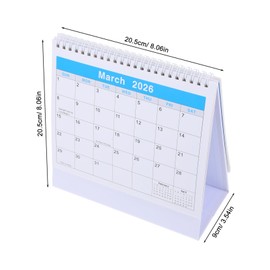 Operitacx Desk Calendar Daily Planner Double Wire Binding for Easy Page Flipping Quality Academic Calendar for Office Home School for Teachers and Students