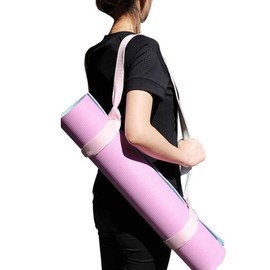 Aoktorkit 1 Pcs Pink Yoga Mat Strap, Yoga Mat Carrying Strap, Adjustable Yoga Mat Strap, Yoga Mat Carrier Sling for all Mat Sizes