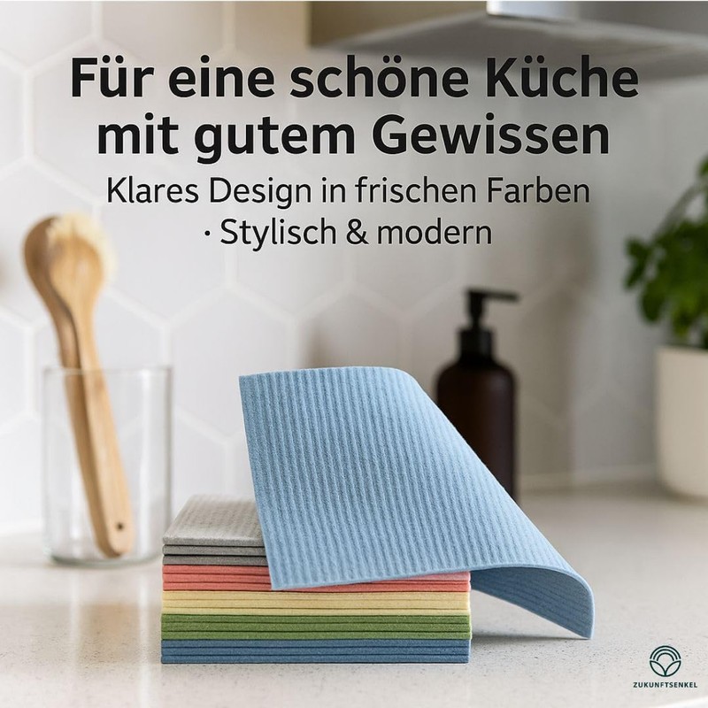 Swedish Dishcloths, Biodegradable Cleaning Cloths, Plastic-Free Cleaning Cloths, Biodegradable Dishcloths