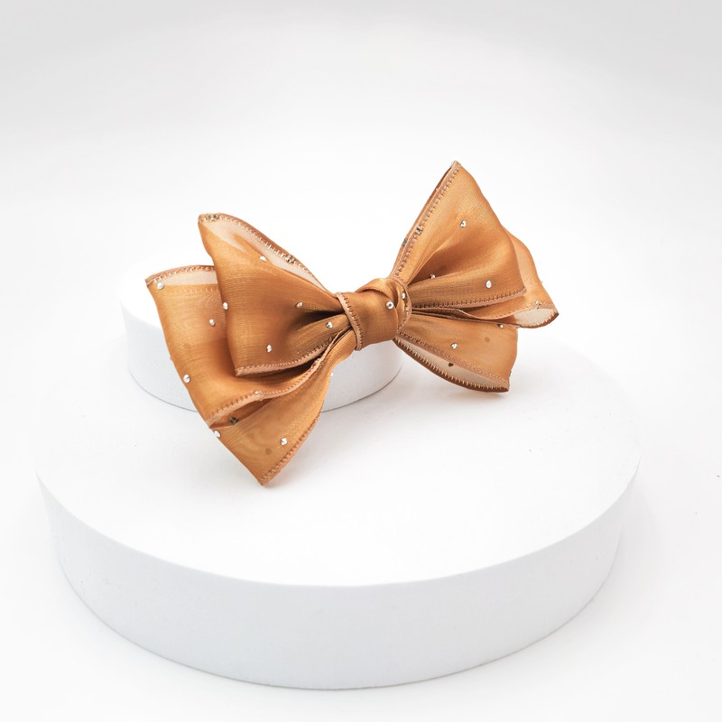 Burnaby Terracotta Mini Cubic Point Ribbon Hairpin / 버나비 테라코타