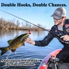 6 Pcs Fishing Lures Bait with Hooks, Pike Lures with