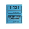 Huron Ticket Rolls, Blue, Case of 4 Rolls (2000 Tickets