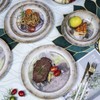 Melamine Dinnerware set for 4 - Dinner Plates Bowls Set