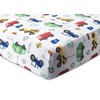 Baby Boom Funhouse Construction Area 4 Piece Toddler Bedding Set,