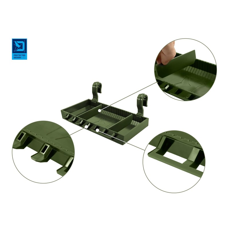 Delphin ShelfPOD Rodpod Shelf, Camo, RodPod Fishing Tackle Storage Tackle