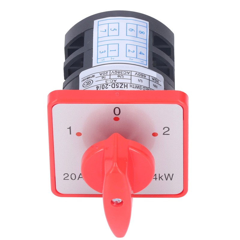 Changeover Switch 2 Pole 3 Position Cam Changeover Control Selector