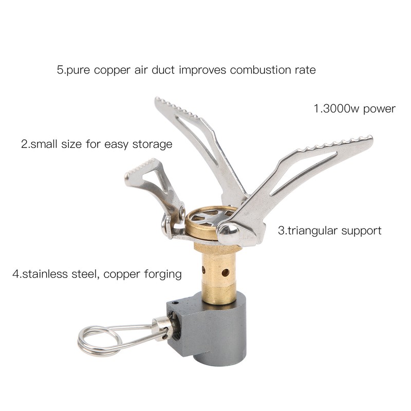 Outdoor Mini Ultralight Aluminum Alloy Portable Integration Stove for Camping