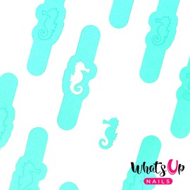 Whats Up Nails - Seahorse Vinyl Stencils for Nail Art Design (1 Sheet, 20 Stencils)