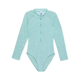 Gottex Baby Girl's Kids Toddler and Little Pineapple Print Rash Guard One Piece Long Sleeve Swimsuit