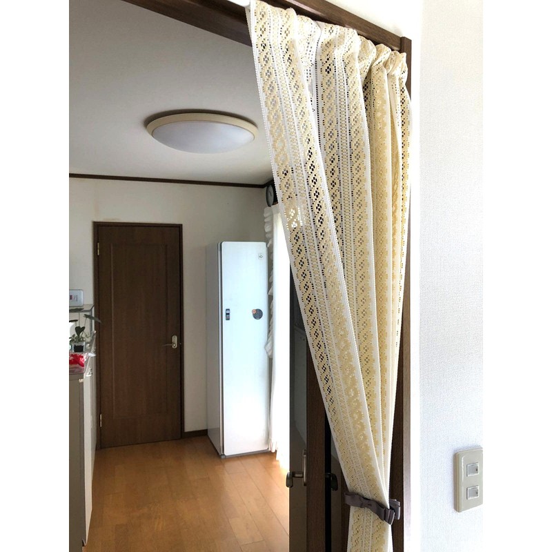 Panel Curtain Divider Blindfold Partition Accordion Fashionable Length 240cm Flower