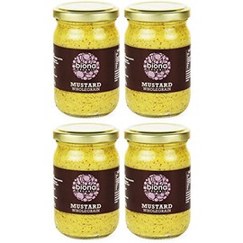 (4 PACK - Biona - Org Wholegrain Mustard | 200g | 4 PACK BUNDLE