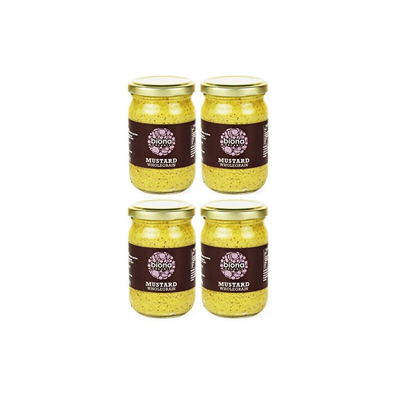 (4 PACK - Biona - Org Wholegrain Mustard | 200g