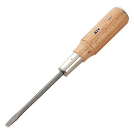 Kyoto Tools (KTC) MD-50 Wooden Handle Screwdriver, Negative Through Type