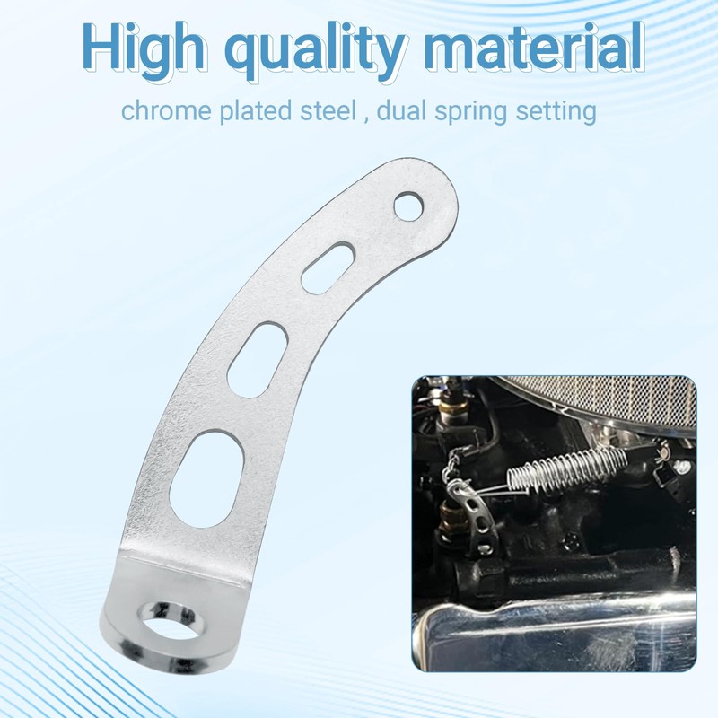 4708 Throttle Return Spring Bracket, Chrome ,Carburetor Throttle Return Spring