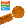 WELNENT E-Mark DOT 4A CCC 2pcs Rectangle Reflector Self Adhesive