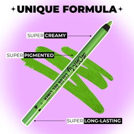 Lamel OhMy Color Gel Eyeliner Pencil - Long Lasting, Waterproof Eyeliner - Vibrant Colored Eyeliner, Highly-Pigmented - Green eyeliner, 403 (Fresh Mint)