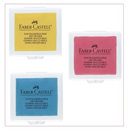 Faber-Castell Knetgummi Radierer, Faber Castell (3, zufällige Auswahl)