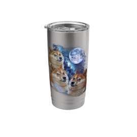 3 Moon Dogecoin Cryptocurrency Blockchain HODL Crypto Coin Stainless Steel Insulated Tumbler