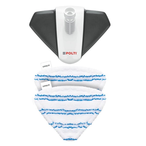 Polti Vaporetto PAEU0400 Triangular Steam Nozzle with 2 Microfibre Cloths Ideal for Cleaning Flat Surfaces