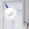 EMSea Pack of 2 Venetian Blind Swivel Brackets Face-Fix Metal