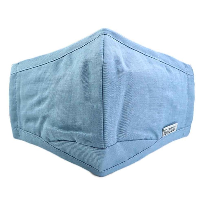 Komodo Face Mask Reusable Cloth Face Mask - Light Blue