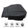 NLQR Front Driver Side Bottom Replacement Seat Cover Black Microfiber
