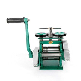 YIYIBYUS Jewelry Rolling Mill Machine 85mm Hand-cranked Silver Gold Layering Manual Jewelry Press Tool