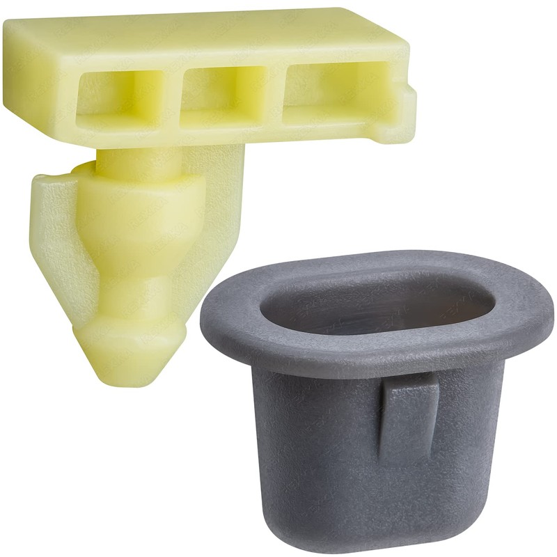 Rexka 10 Sets Wheel Well Opening Moulding Clips & Grommets