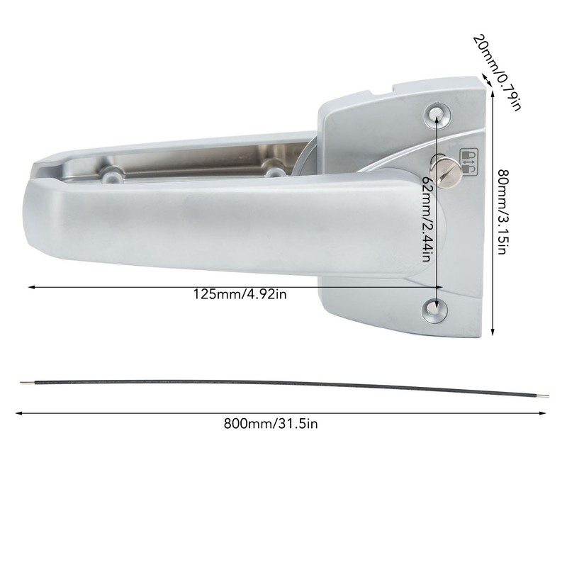 3 Point Entry Lever Lock Aluminum Alloy Door Lock Handle