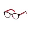 Select-A-Vision VK Couture Fashion Blue Light Eyewear, EVKB04-150-644, Black Red