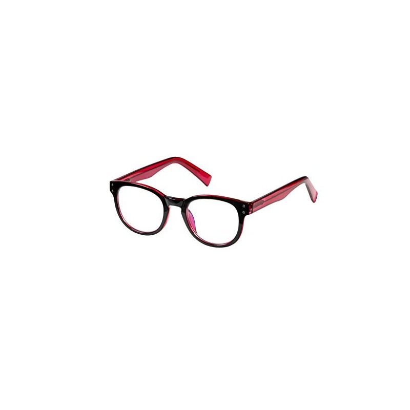 Select-A-Vision VK Couture Fashion Blue Light Eyewear, EVKB04-150-644, Black Red
