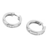 S925 Sterling Silver Ear Hoop Clip Rhinestone Style Clip Hoop