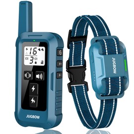 Jugbow Dog Shock Collar - 4200FT Dog Training Collars with Remote, IPX8 Waterproof E-Collar with 4 Training Modes, Security Lock, Rechargeable ShockCollar for Dogs 5-120lbs