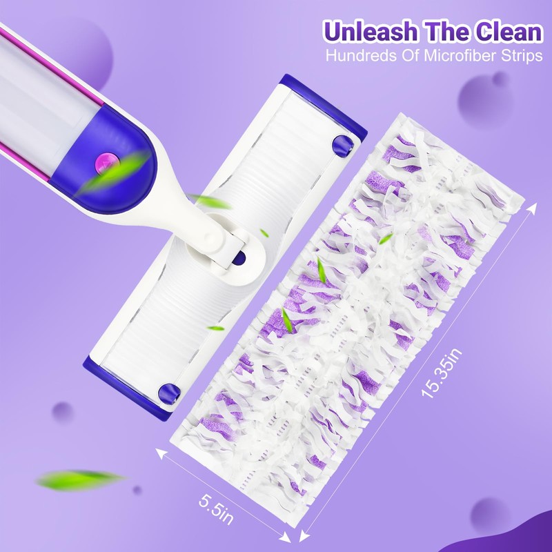 Pure Realm 54 Count Disposable Power Mop Pads Refills Compatible