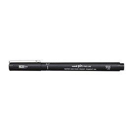 UNI-BALL PIN DRAWING PEN FINELINER ULTRA FINE LINE MARKER 0.8mm BLACK Ink - [Pack of 3]