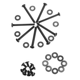 Kit de tornillos de montaje para radiador de refrigeración por agua y ventilador de metal duradero, kit de tornillos para radiador de refrigeración por agua (negro)