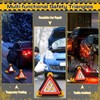 Huquary LED Emergency Warning Triangle, Rechargeable Portable Flashing LED Warning