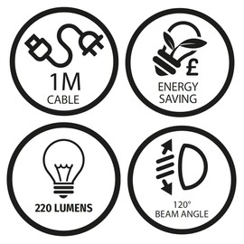 Bright Source LED Triangular Pyramid Cabinet Cupboard Unit Shelf Light, Satin Nickel, 220lm, 3CCT Switchable 3000K 4000K 6000K