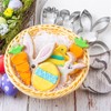 Easter Cookie Cutters for Kids 5 Pcs, Nifogo Easter Bunny