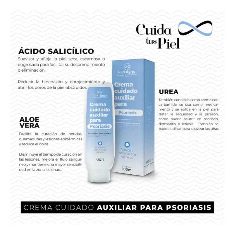 Kit de Cremas Corporales Facial Time para Psoriasis, Várices y