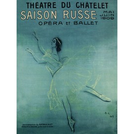 PAVLOVA BALLET RUSSIAN PARIS FRANCE VINTAGE ADVERT PRINT 12x16 inch