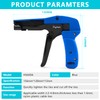 Flytuo Nylon Plastic Cable Tie Gun, All Steel Heavy Duty
