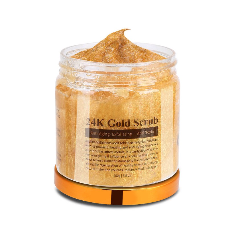MELAO Pure 24K Gold Anti Wrinkle Body Scrub Exfoliating Body