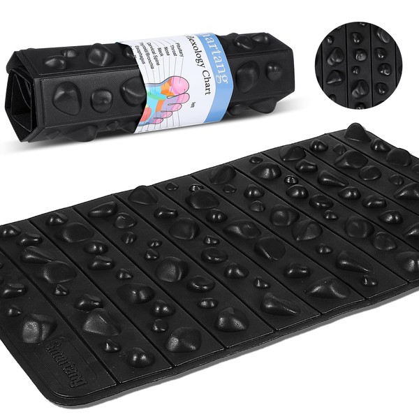 JOUTYFOR High Elasticity Foot Acupressure Mat,Foldable Particle Foot Massager Mat,Foot