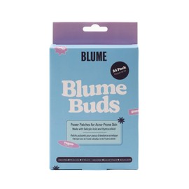 Blume Buds Hydrocolloid Pimple Patches - HSA FSA Eligible - Salicylic Acid Acne Patches - Calming Blemish Patches & Zit Stickers for All Skin Types (24 count)