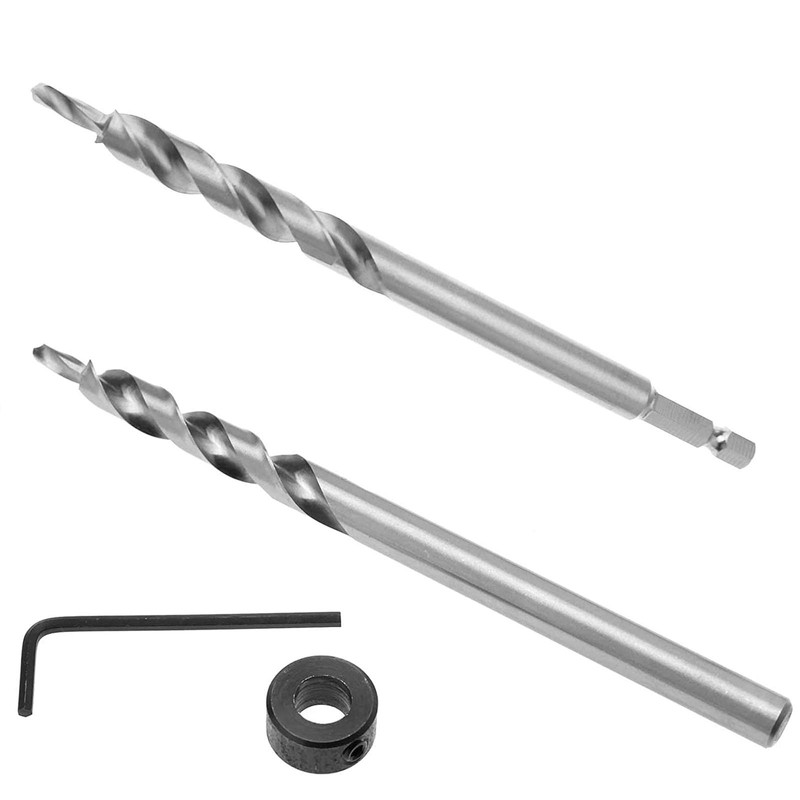 SETROVIC 3/8 Inch Pocket Hole Drill Bit with Depth Stop