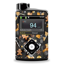 Golden Christmas - Sticker Skin for Medtronic Minimed 640G / 670G insulinpump